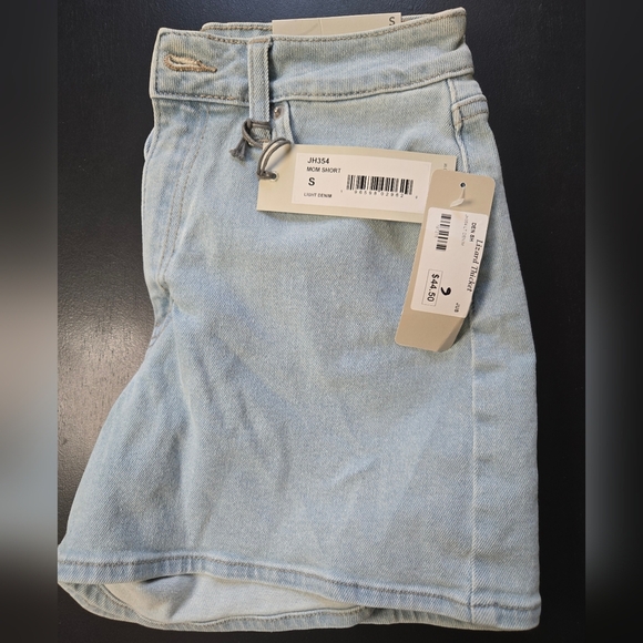 Just USA Blue Jean Denim Shorts Size Small 4-6 Juniors Womens Light Wash - Picture 5 of 6